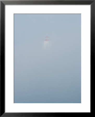 Hazy Clouds In The Sky Obscure A Lighthouse by Bill Curtsinger Pricing Limited Edition Print image