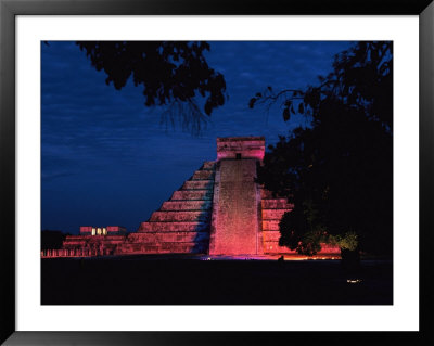 Night View Of El Castillo by Steve Winter Pricing Limited Edition Print image
