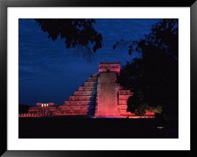 Night View Of El Castillo by Steve Winter Pricing Limited Edition Print image