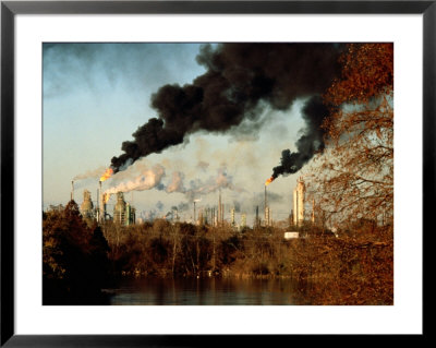 Smoke Billows From An Oil Refinery Near Baton Rouge by Sam Kittner Pricing Limited Edition Print image