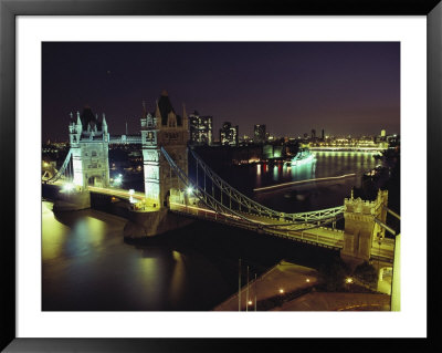 Tower Bridge, Thames River, London, England by O. Louis Mazzatenta Pricing Limited Edition Print image