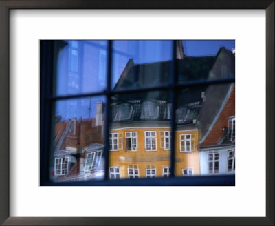 Windows Reflect Old Houses, Copenhagen, Denmark by Juliet Coombe Pricing Limited Edition Print image