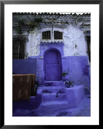 Blue House In Morocco by Michael Brown Pricing Limited Edition Print image