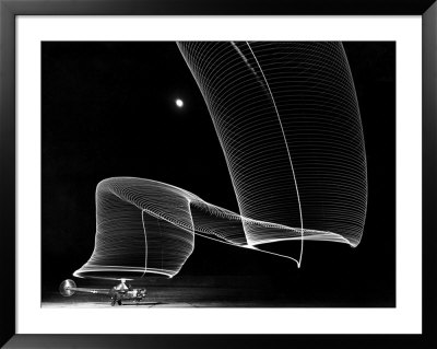 Light Pattern In The Moonlight Sky Produced By Time Exposure Of Light by Andreas Feininger Pricing Limited Edition Print image