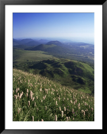 View From Le Puy-De-Dome Of Chaine Des Puys, Puy-De-Dome, Auvergne, France by Charles Bowman Pricing Limited Edition Print image