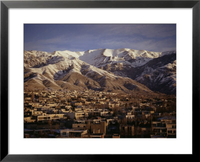 Towchal Range Behind The City, Tehran, Iran, Middle East by Desmond Harney Pricing Limited Edition Print image