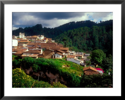 Aerial View Of Rooftops And Hills, Chichicastenango, Guatemala by Alison Jones Pricing Limited Edition Print image