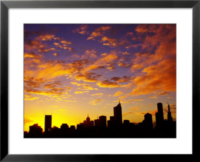 Melbourne Cbd At Dawn, Victoria, Australia by David Wall Pricing Limited Edition Print image