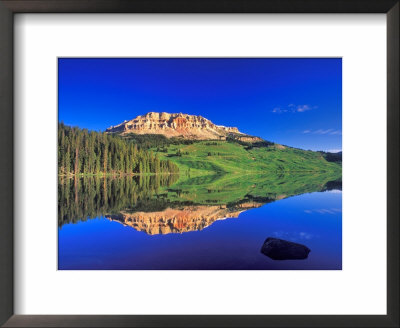 Reflection Of Beartooth Butte Into Beartooth Lake, Wyoming, Usa by Chuck Haney Pricing Limited Edition Print image
