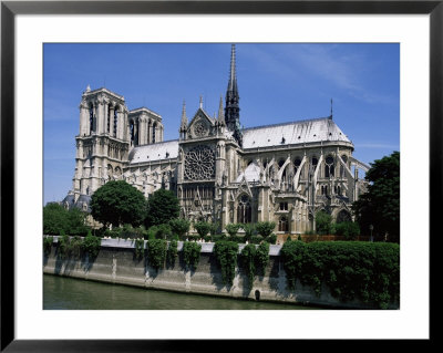 Notre Dame Cathedral From The Left Bank, Paris, France by Michael Short Pricing Limited Edition Print image