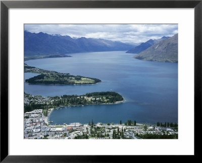 Queenstown Bay And The Remarkables, Otago, South Island, New Zealand by Desmond Harney Pricing Limited Edition Print image