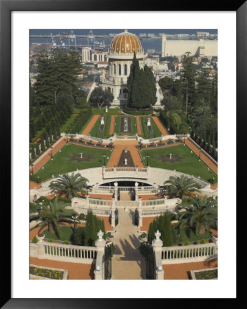 Bahai Shrine And Gardens, Haifa, Israel, Middle East by Eitan Simanor Pricing Limited Edition Print image