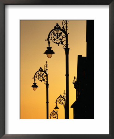 Georgian Lanterns At Sunset, Dublin, Ireland by Martin Moos Pricing Limited Edition Print image