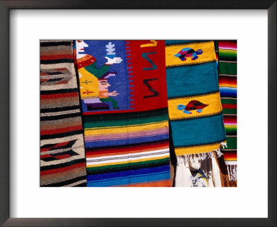 Traditional Blankets For Sale At Arts And Craft Store, Todos Santos, Mexico by Witold Skrypczak Pricing Limited Edition Print image