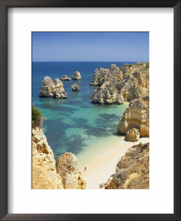 Praia Do Camilo (Camilo Beach) And Coastline, Lagos, Western Algarve, Algarve, Portugal by Marco Simoni Pricing Limited Edition Print image