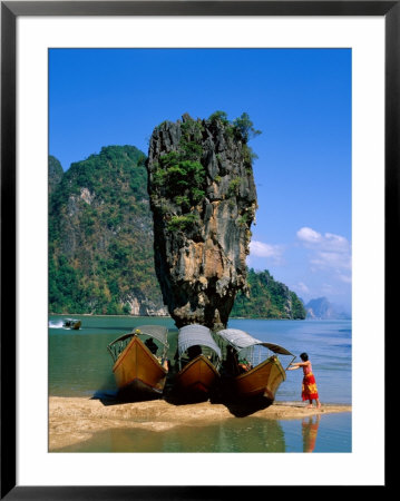 Phangnga Bay, James Bond Island, Phuket, Thailand by Steve Vidler Pricing Limited Edition Print image