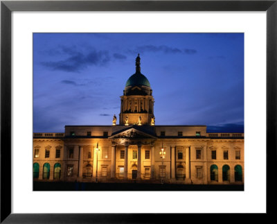 Exterior Of Custom House At Dusk, Dublin, Ireland by Jonathan Smith Pricing Limited Edition Print image