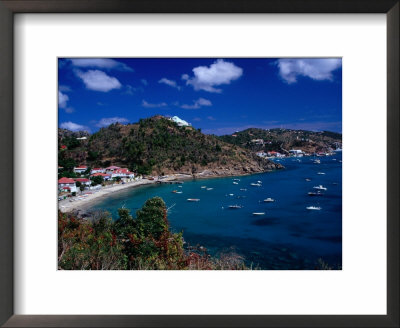 Boats In Bay, Corrossol Bay, St. Barts by Wayne Walton Pricing Limited Edition Print image