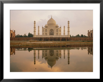A View Of The Taj Mahal Reflected In The Yamuna River by Bill Ellzey Pricing Limited Edition Print image