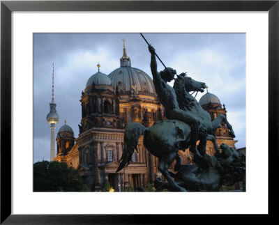 A Twilight View Of The Berlin Cathedral, Berlin Landmarks At Night by Jim Webb Pricing Limited Edition Print image