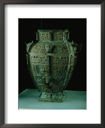 A Majestic Bronze Shang Lei Once Held Wine by O. Louis Mazzatenta Pricing Limited Edition Print image