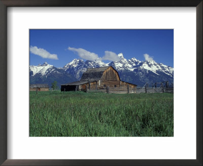 Jackson Hole Homestead And Grand Teton Range, Grand Teton National Park, Wyoming, Usa by Jamie & Judy Wild Pricing Limited Edition Print image