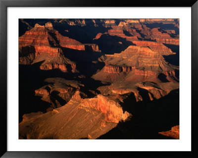 Aerial View Of Sunlight Illuminating The Canyon Rims, Grand Canyon National Park, Usa by Mark Newman Pricing Limited Edition Print image