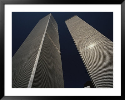 A View Of The Twin Towers Of The World Trade Center by Roy Gumpel Pricing Limited Edition Print image