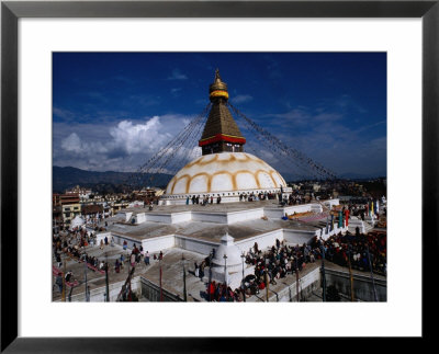 Stupa Of Boudhanath, Largest Stupa In Country, Kathmandu, Bagmati, Nepal by Bill Wassman Pricing Limited Edition Print image