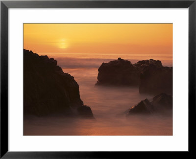Evening On A Pacific Beach, Garapata State Park, Big Sur, California, Usa by Jerry Ginsberg Pricing Limited Edition Print image