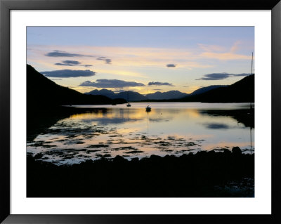 Loch Leven At Sunset, Glencoe Village, Highland Region, Scotland, United Kingdom by Lee Frost Pricing Limited Edition Print image