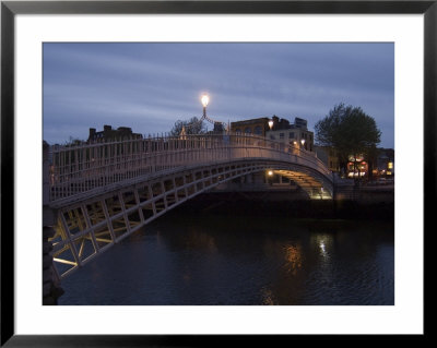 Half Penny Bridge Over Liffey River, Dublin, County Dublin, Republic Of Ireland by Sergio Pitamitz Pricing Limited Edition Print image