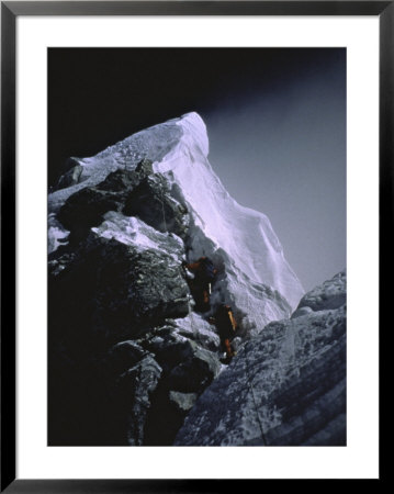 The Hillary Step At Dusk, Nepal by Michael Brown Pricing Limited Edition Print image