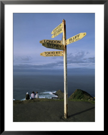 World Sign, Cape Reinga, Northland, North Island, New Zealand by Jeremy Bright Pricing Limited Edition Print image