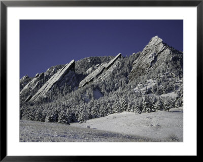 Winterscene Of The Flatirons In Boulder, Colorado by Dorte Pietron Pricing Limited Edition Print image