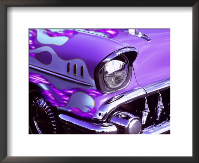 Classic Chevrolet With Flaming Hood by Bill Bachmann Pricing Limited Edition Print image