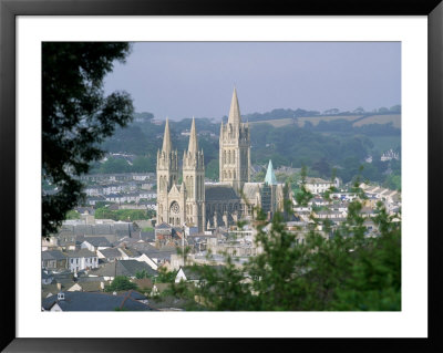 Truro Cathedral And City, Cornwall, England, United Kingdom by John Miller Pricing Limited Edition Print image