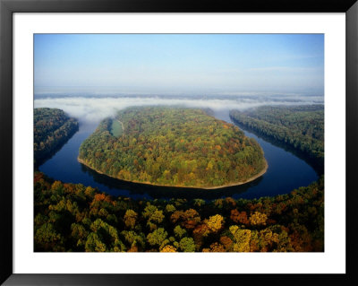 The Potomac River Makes A Hairpin Turn Through The Forest by Sam Abell Pricing Limited Edition Print image