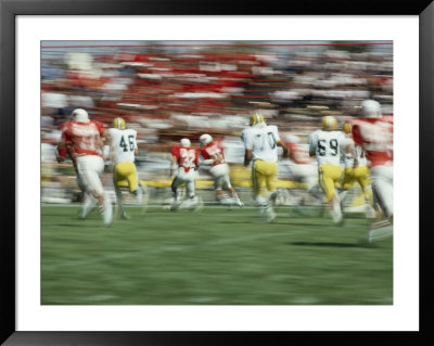 Panned Shot Of A Ball State University Football Game Against Eastern Michigan University by Brian Gordon Green Pricing Limited Edition Print image