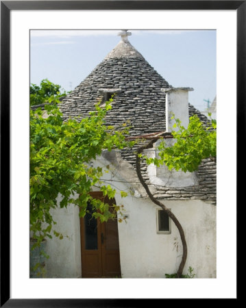 House Detail, Unesco World Heritage Site, Terra Dei Trulli, Alberobello, Puglia, Italy by Walter Bibikow Pricing Limited Edition Print image