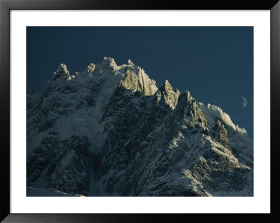 Mont Blanc At Evening With Ridgeline Seen Against Sky by George F. Mobley Pricing Limited Edition Print image