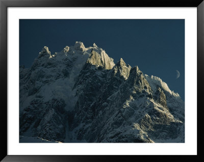 Mont Blanc At Evening With Ridgeline Seen Against Sky by George F. Mobley Pricing Limited Edition Print image