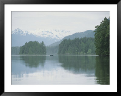 Clayoquot Sound With Distant Canoe by Joel Sartore Pricing Limited Edition Print image