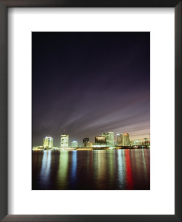 Night View Of The New Orleans Skyline by Kenneth Garrett Pricing Limited Edition Print image