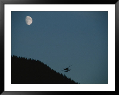 A Float Plane Flies Near A Hill In Ketchikan by Bill Curtsinger Pricing Limited Edition Print image