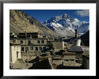 Rongbuk Monastery With Mt. Everest In The Background by Maria Stenzel Pricing Limited Edition Print image