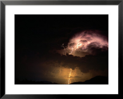 Lightning Storm Over Lake Tanganyika by Michael Nichols Pricing Limited Edition Print image