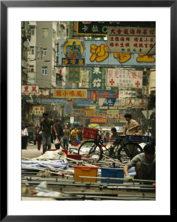 Kowloon Street Scene by Eightfish Pricing Limited Edition Print image