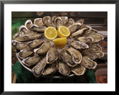 Oysters On Display In The Street To Attract Customers, Paris, France by Brimberg & Coulson Pricing Limited Edition Print image
