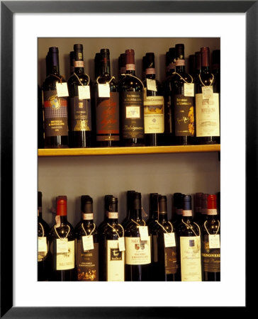 Wine Display, Pienza, Tuscany, Italy by John & Lisa Merrill Pricing Limited Edition Print image